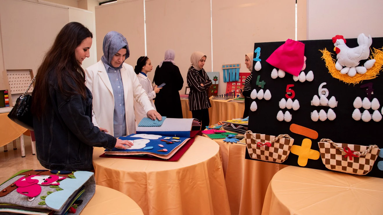 Materials prepared for the education of individuals in need of special education were exhibited